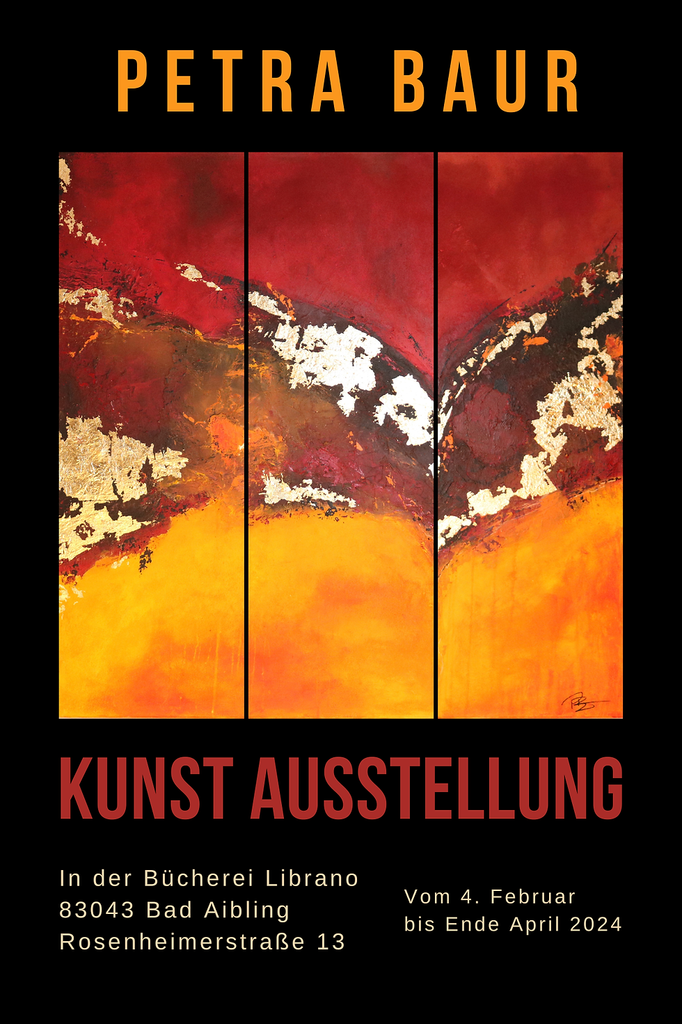 Kunstausstellung in der Bücherei Librano