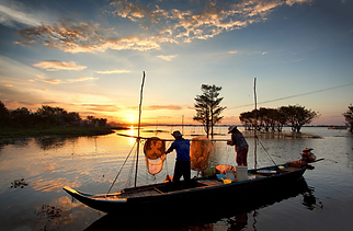 Mekong River Sunset Cambodia