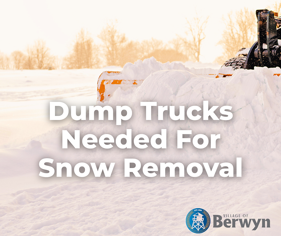 Equipment Request - Snow Removal