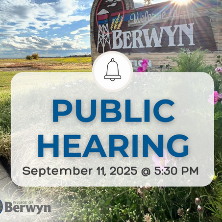 Notice of Public Hearing