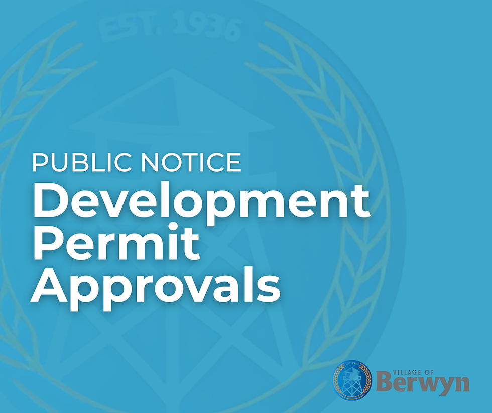 Development Permit Approvals