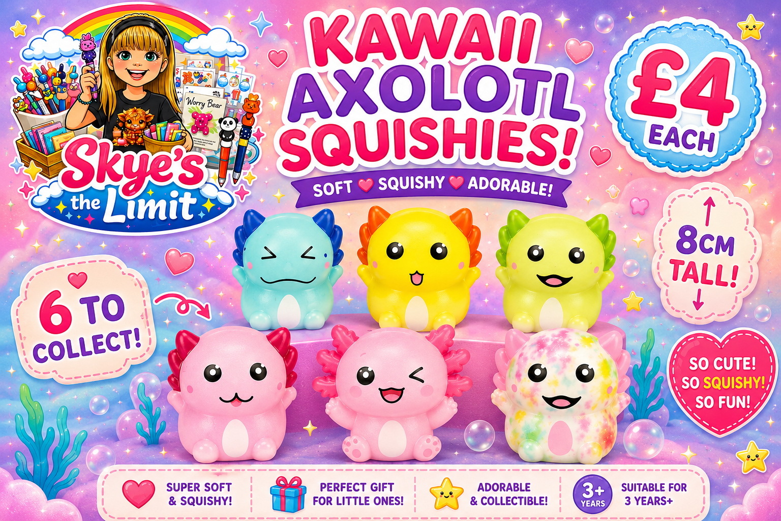 Kawaii Axolotls
