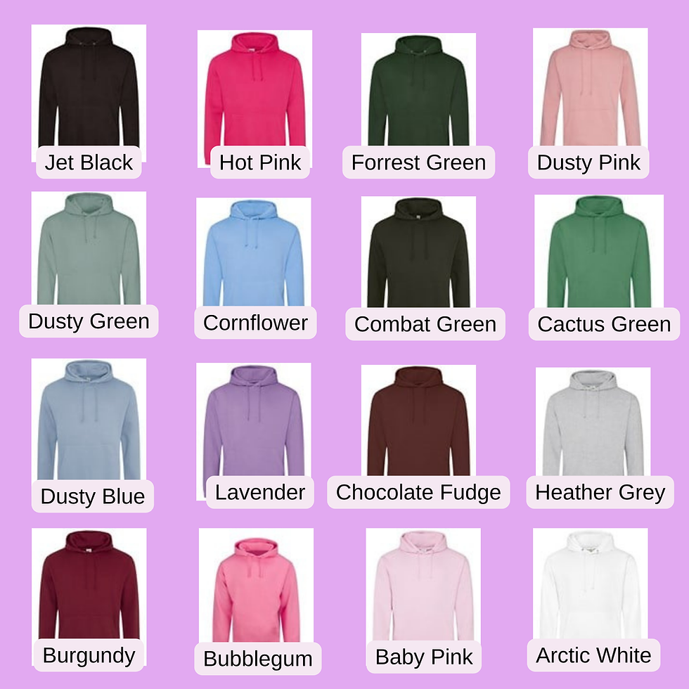 Thumbnail: Colours Of Hoodies Available