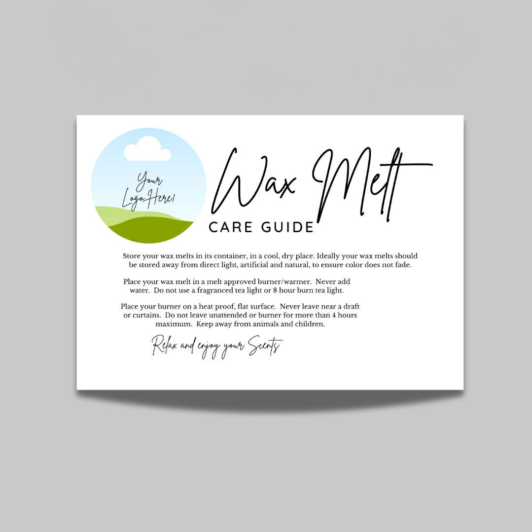 Wax melt care guides