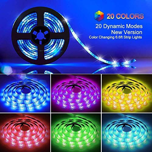 Thumbnail: HIKENRI Bande lumineuse LED RVB flexible à changement de couleur, 5050 3 m, 90