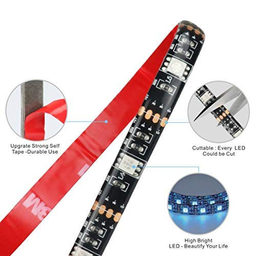 Thumbnail: HIKENRI Bande lumineuse LED RVB flexible à changement de couleur, 5050 3 m, 90