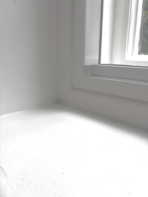 Large period staircase window with made to measure secondary glazing at York Terrace East, Regent's Park.