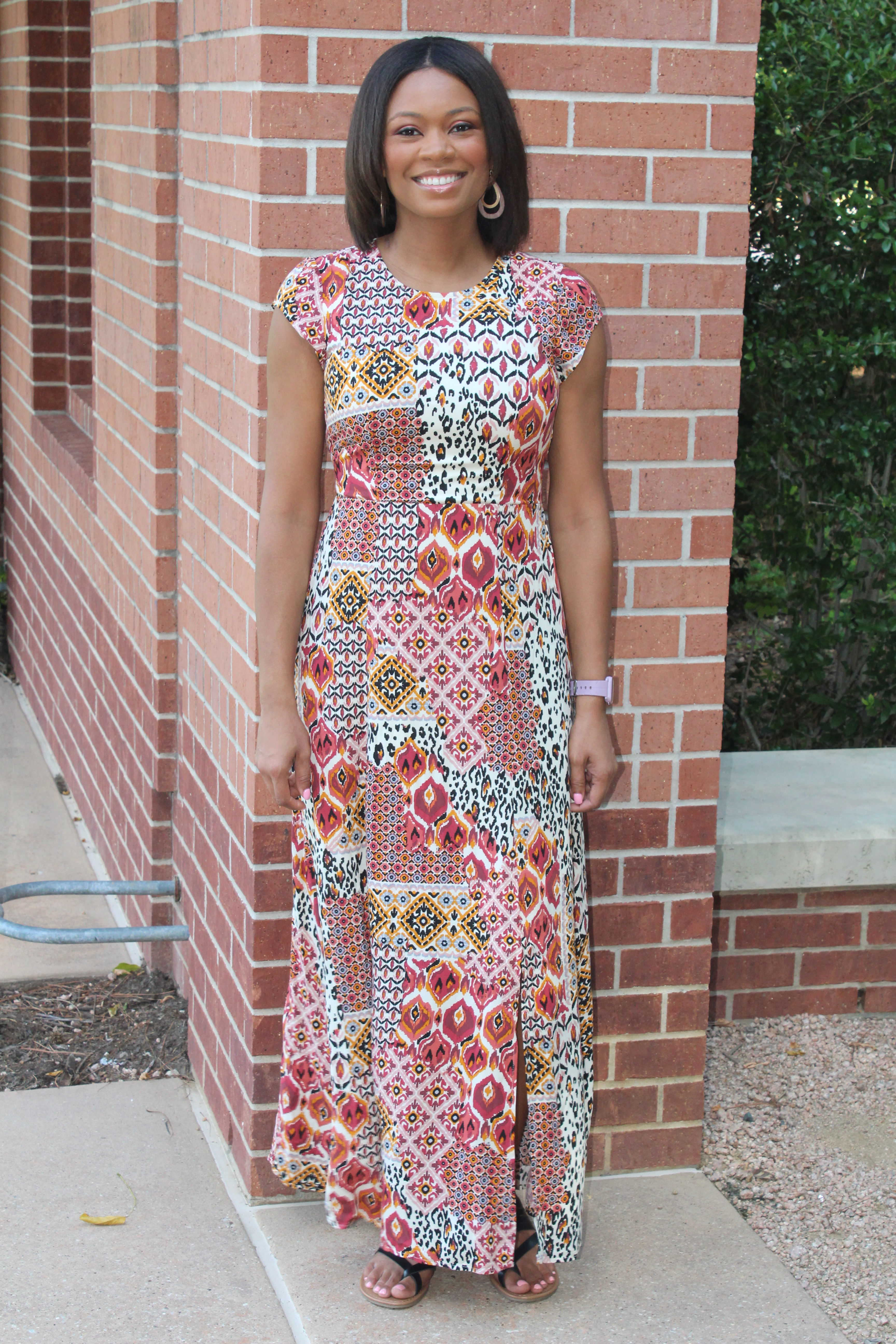PRINT MAXI DRESS