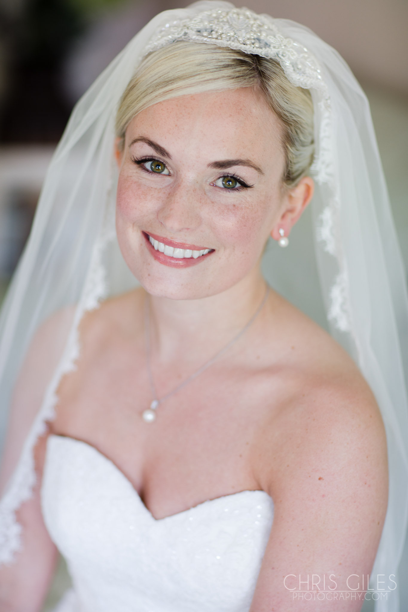 Bridal makeup at Nonsuch Mansion