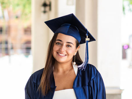 Tucson Grad Pics: High School Senior Mini Session Near Mercado San Agustín