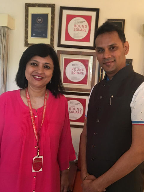 Principal Neera SIngh & Coach Dr ABhishek Pasari