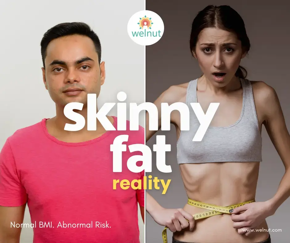 Skinny fat. Nearly half of Indians who "look fine" are carrying metabolic risk their weighing scale will never show.