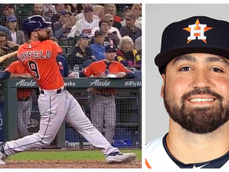 Del Rioan debuts with the Houston Astros, hits first career home run