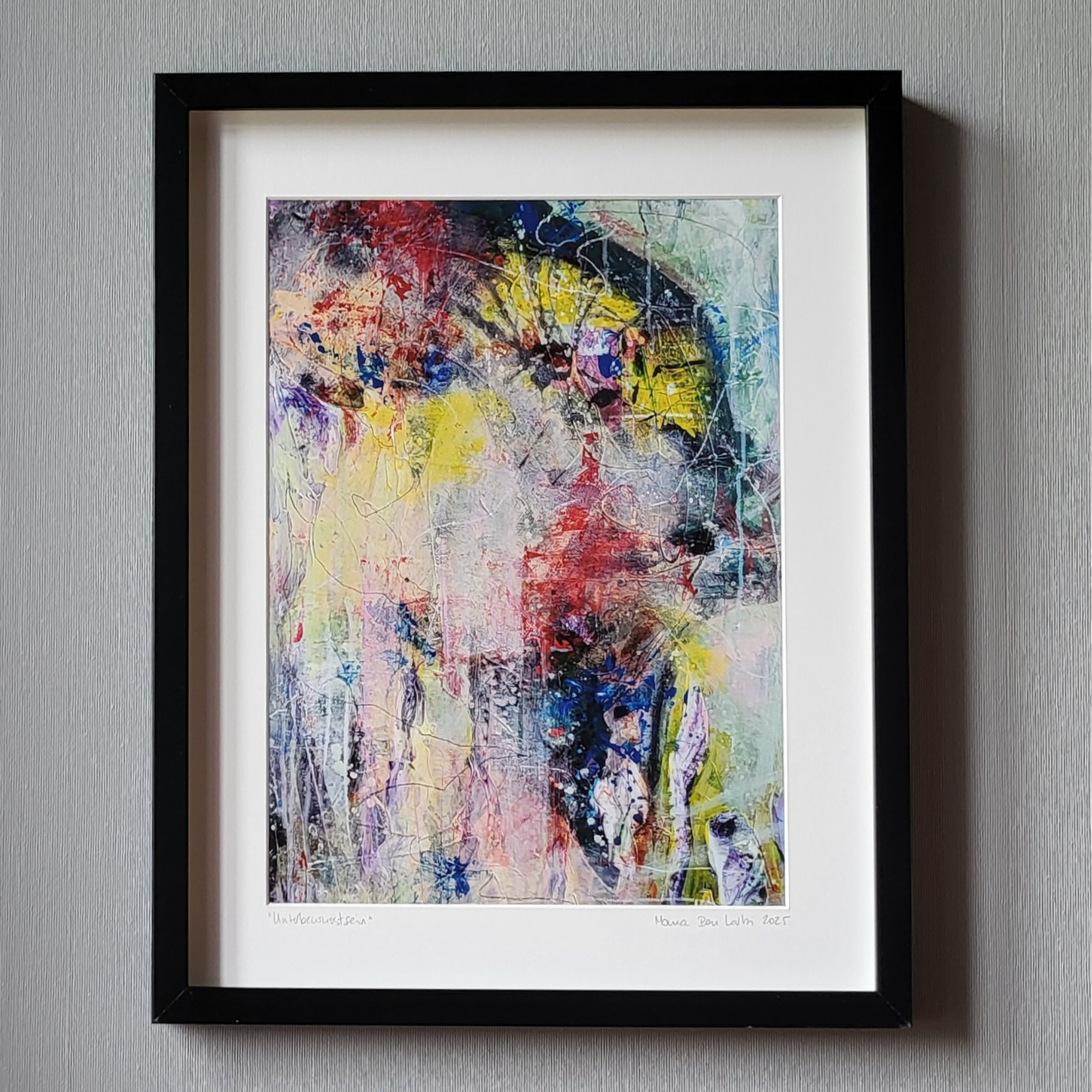 "Unterbewusstsein", gerahmt, 40x50 cm
