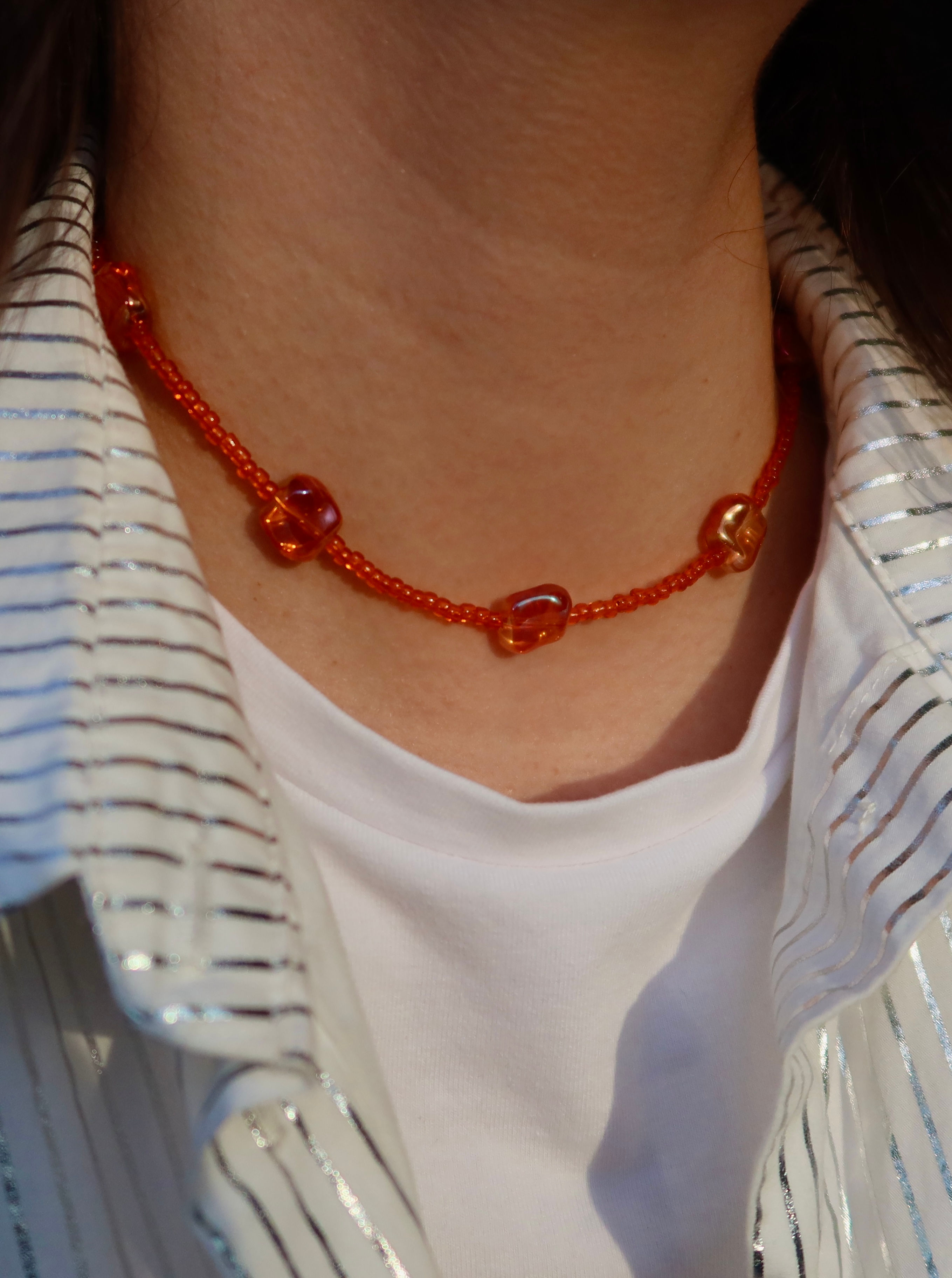Tangerine necklace
