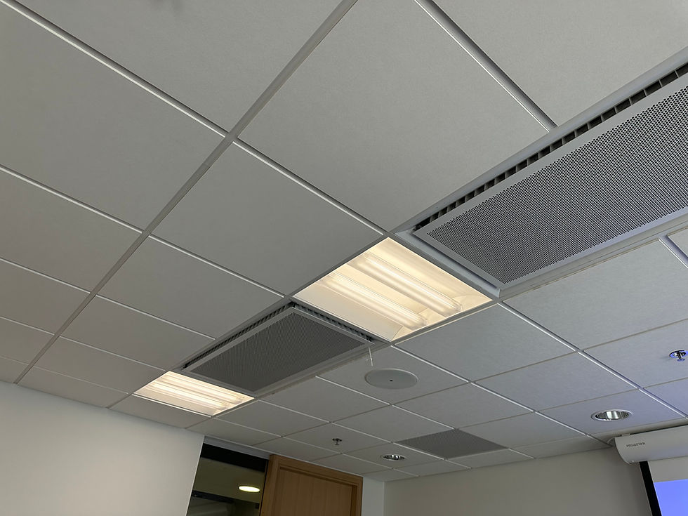 Thumbnail: SELT / SOLD - Kerfisloft - ljós - plötur 300 fm.