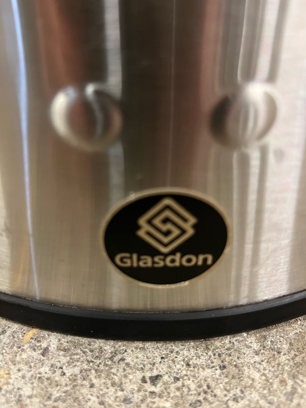 Thumbnail: SELT / SOLD Glasdon ruslatunna ónotuð með öskubakka - H106sm.