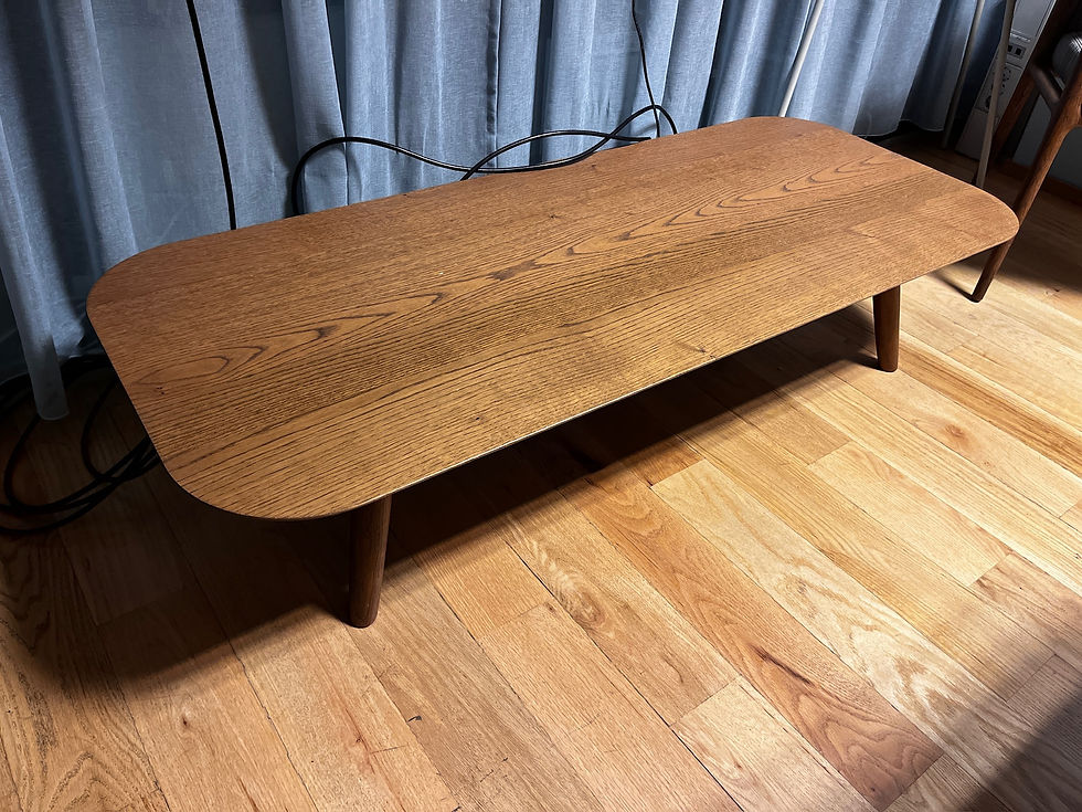 Thumbnail: SELT / SOLD Moooi stofuborð Cinnamon Stained , L145 x B60 x H30 sm.