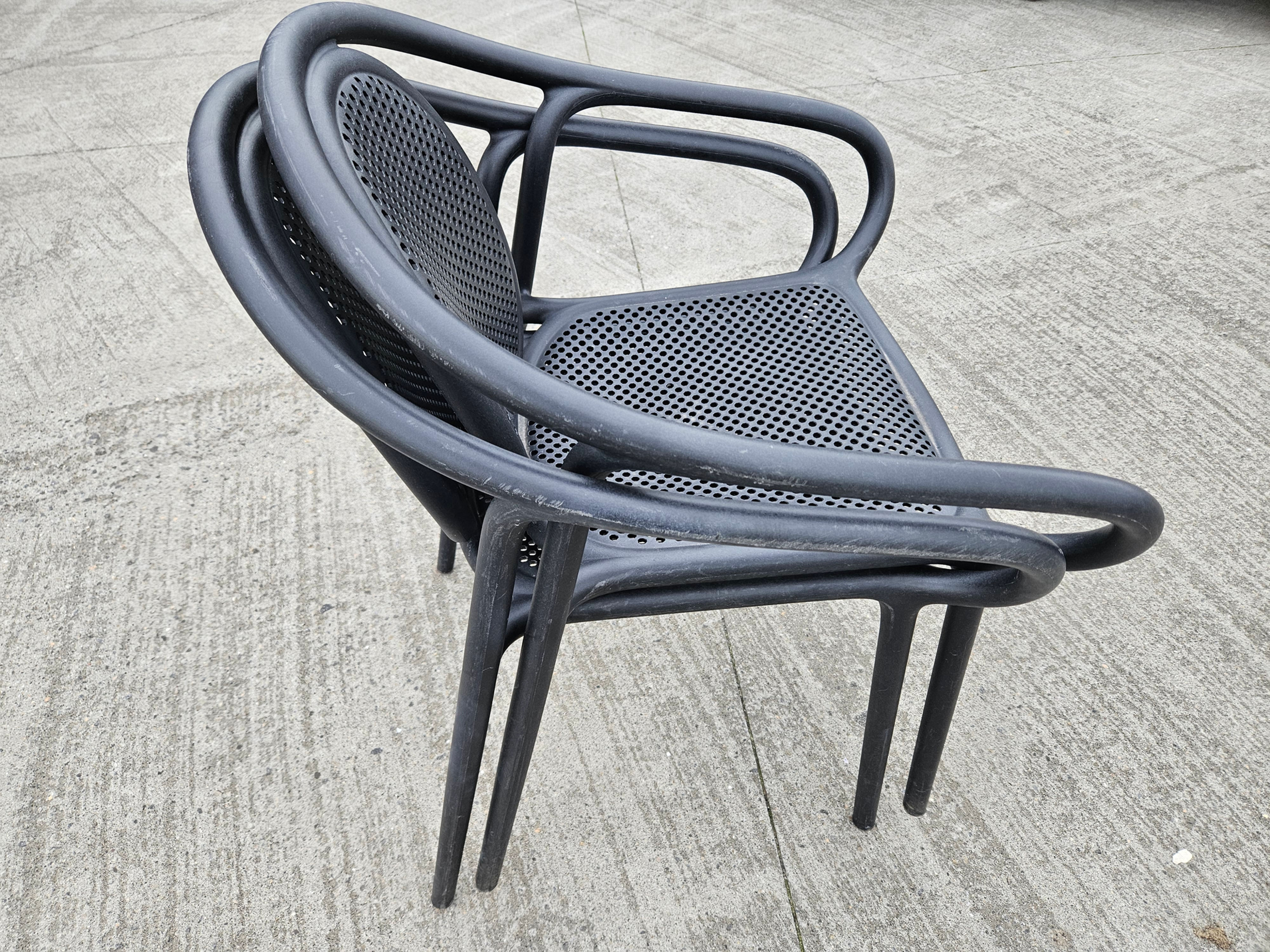 SELT / SOLD - Staflanlegir útistólar - léttir og sterkir - 110 stk.