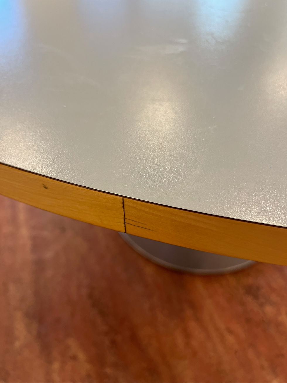 Thumbnail: SELT / SOLD Vönduð hringborð / eldhúsborð, B130 x D73 sm. (15 stk.)