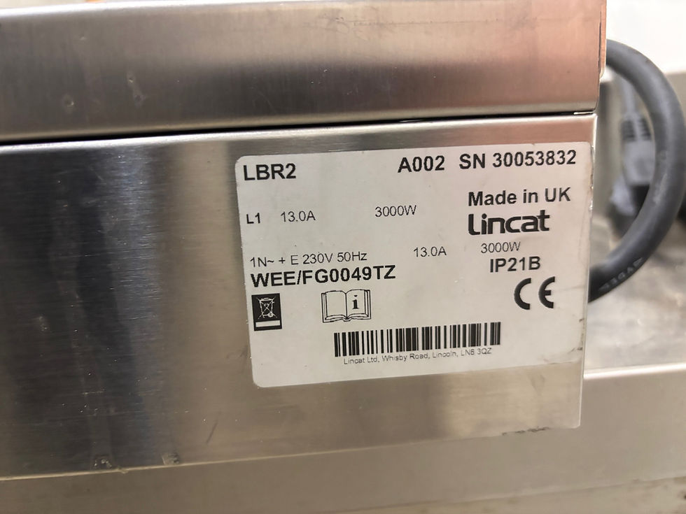 Thumbnail: Helluborð frá Lincat,  B56,5 x D40 x H10,5 sm.