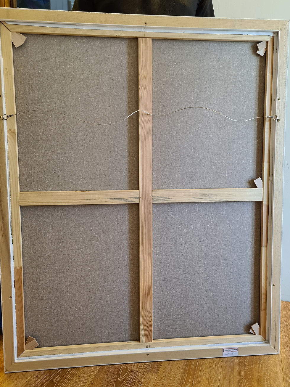 Thumbnail: Selt - málverk: Staðið á bryggjunni við Arnarstapa.