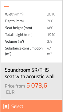 Thumbnail: NOTI hljóðvistarsófi, B201sm.