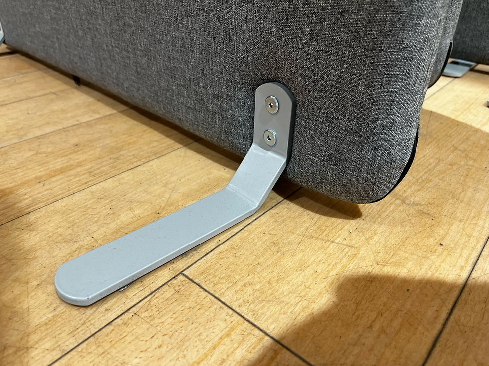 Thumbnail: SELT / SOLD Tauskilrúm - dökkgrátt - 180sm. x 100sm.