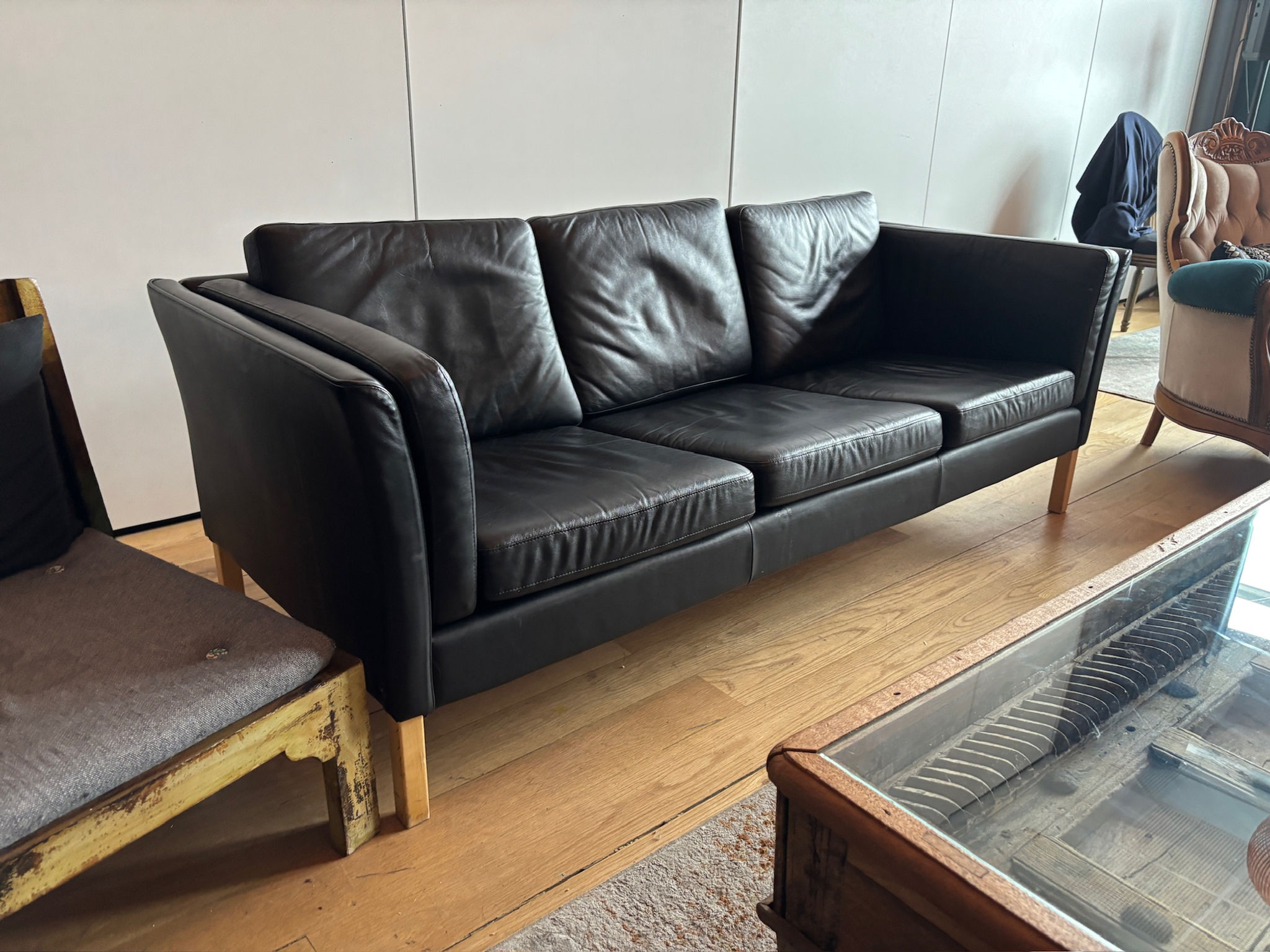 DB Möbel antík leðursófi, 1970s