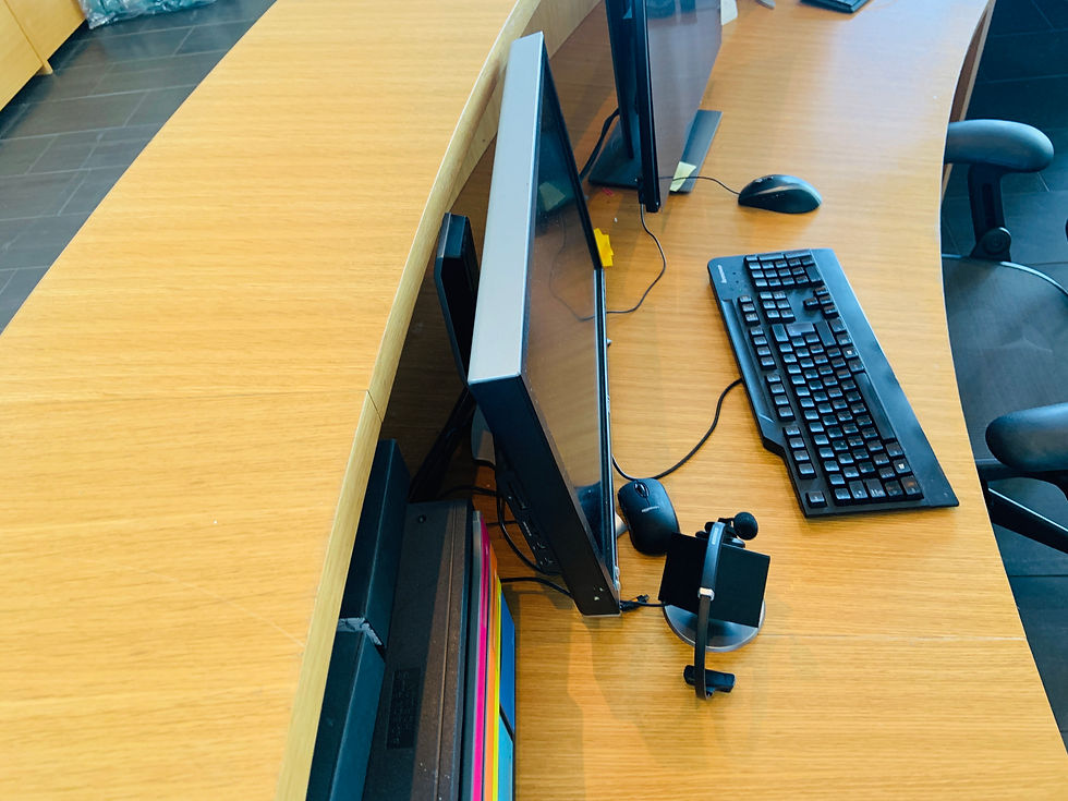 Thumbnail: Glæsilegt móttökuborð m.lýsingu