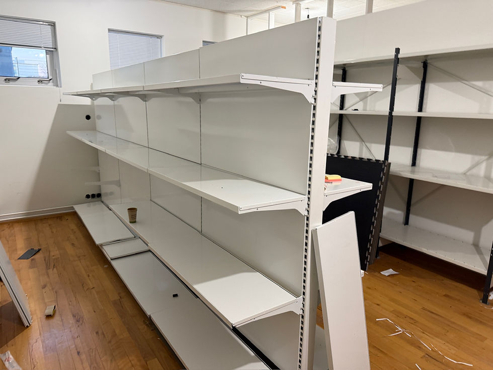 Thumbnail: SELT / SOLD Linde verslunarhillur / lagerhillur