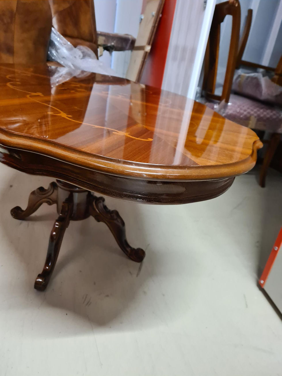 Thumbnail: SELT / SOLD  Borðstofuborð - Sófasett  - Borðstofusett + 6 stólar - Skenkur