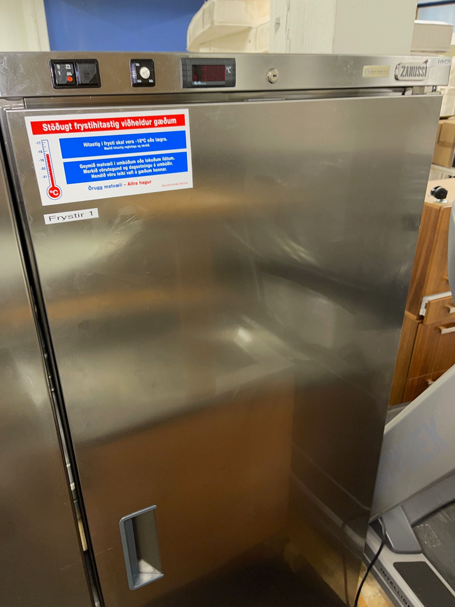 Selt/Endurnýtt- Zanussi frystiskápur 400 L