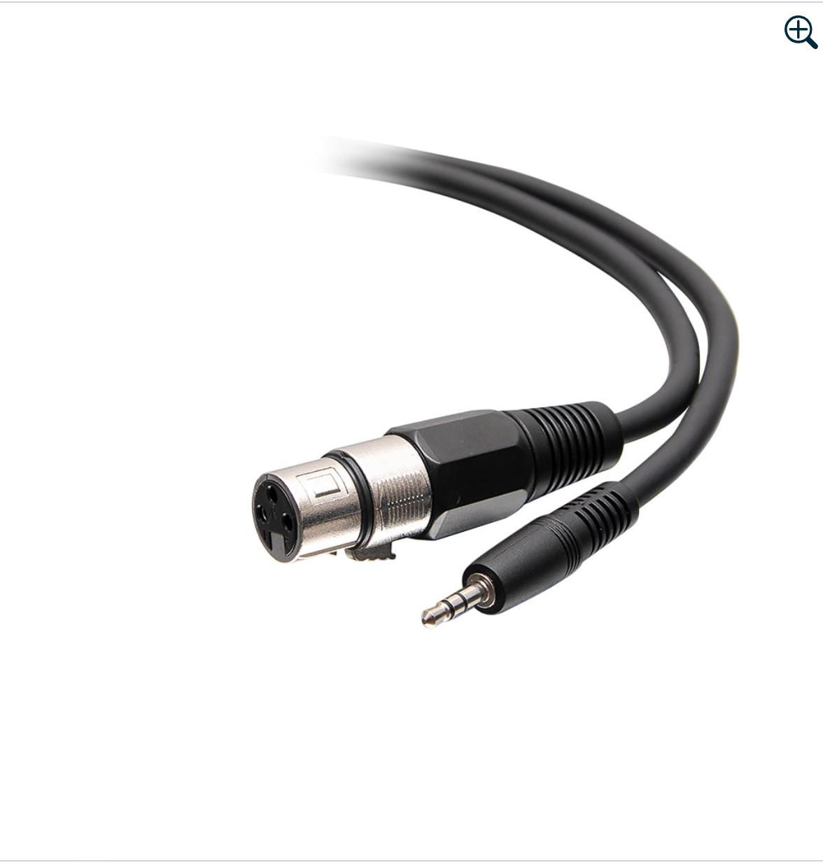 Cable XLR hembra a TRS 3.5 mm