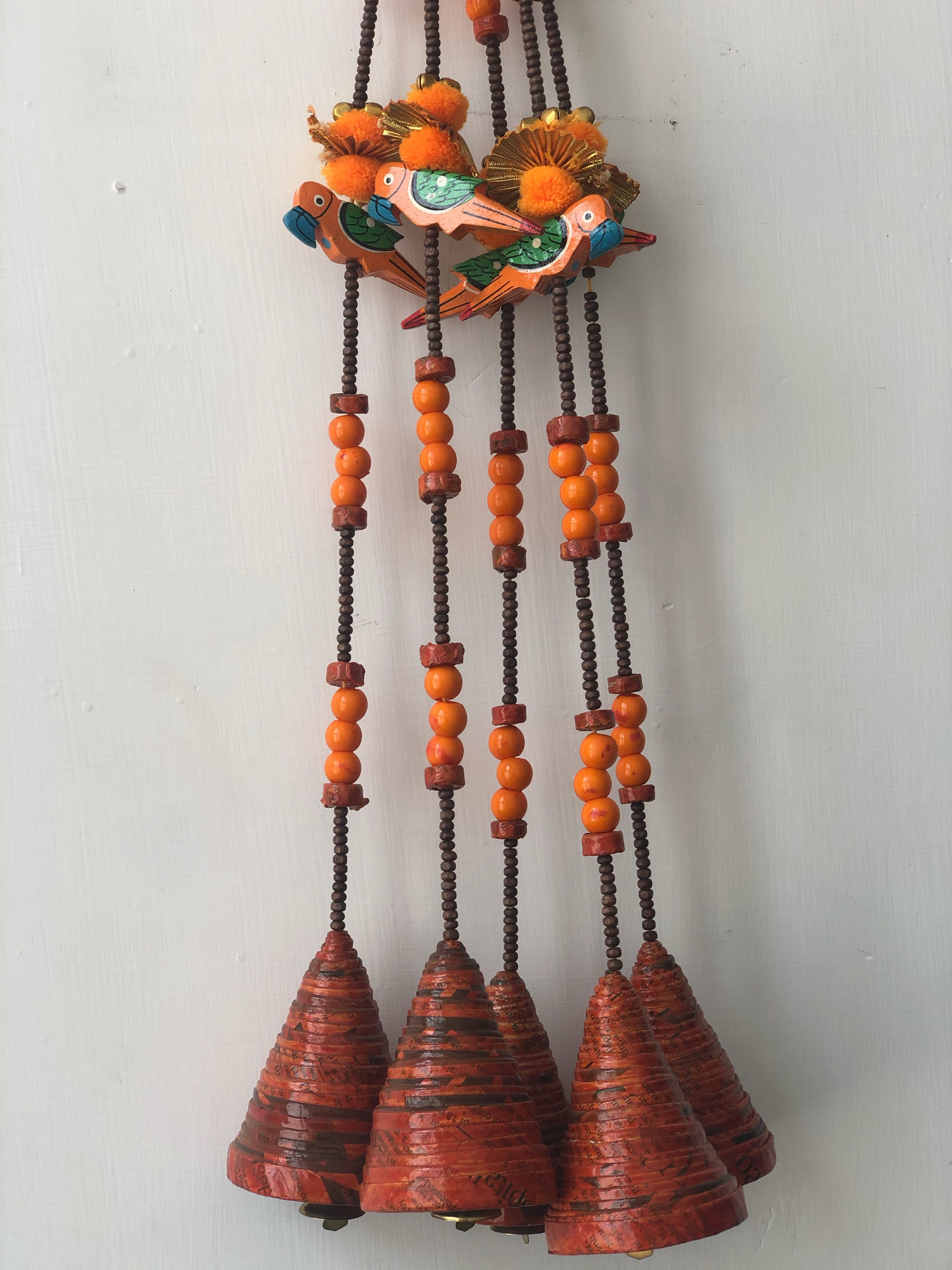 Hanging decorations set of 5 bells