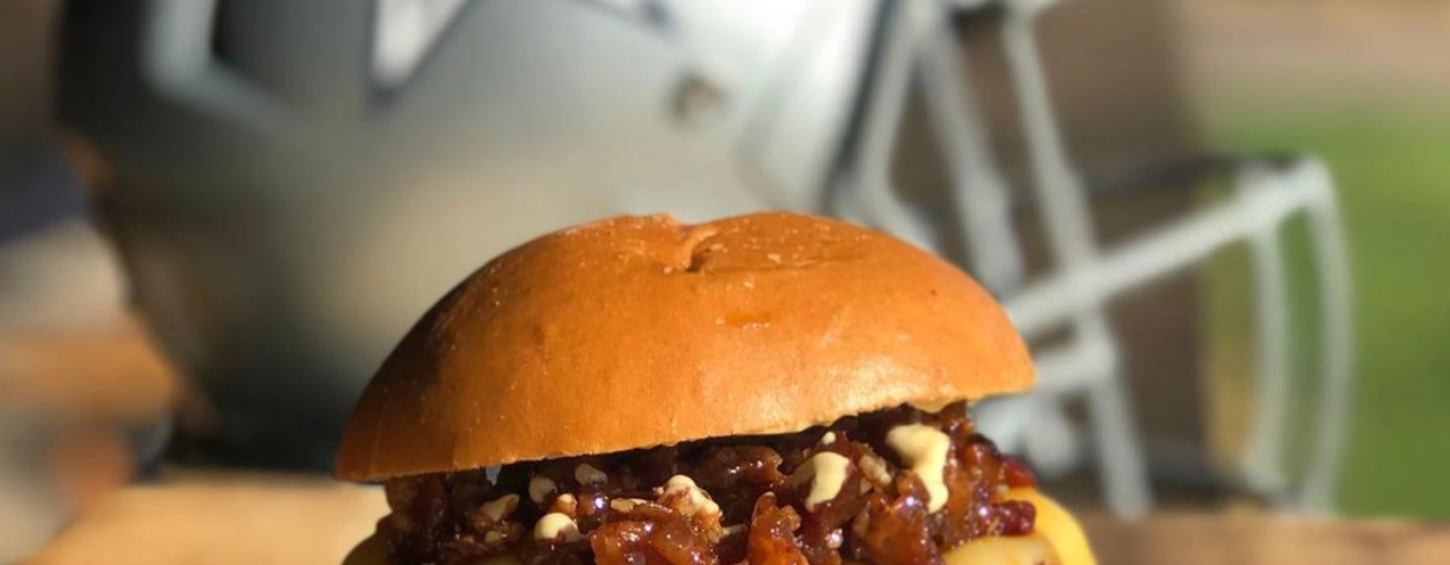 Signature Craft Burger at Craft64 Sports Bar in Canton, Texas