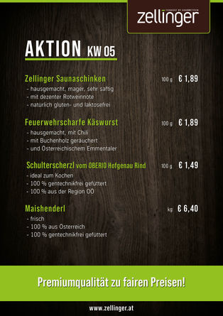 Der wöchentliche AKTIONSPLAN KW05