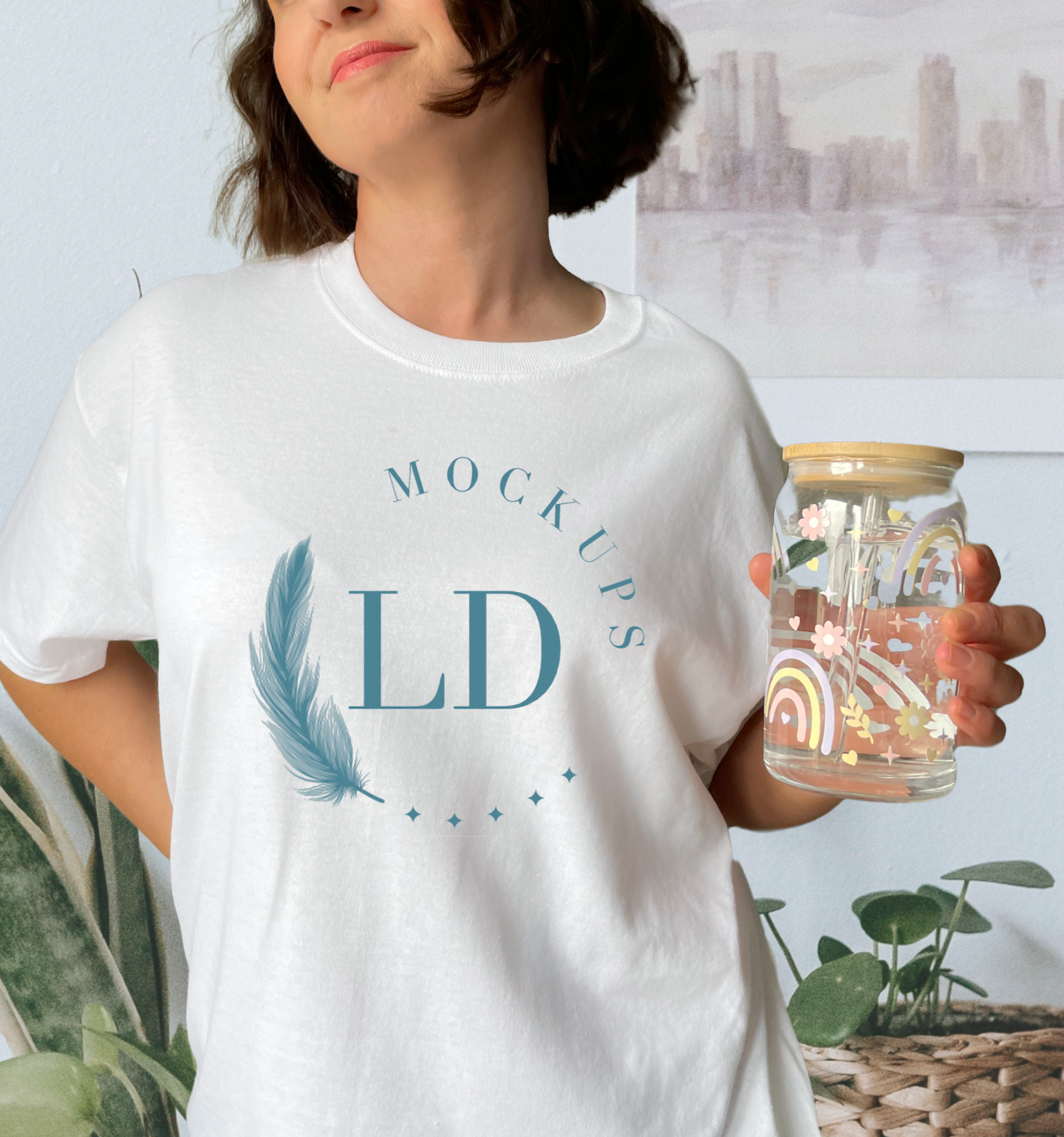 White T-Shirt Mockup