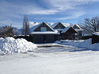 Image of snow covered houses