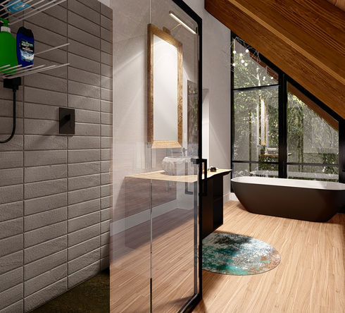 La salle de bain du chalet