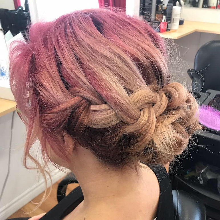 une chevelure colorée