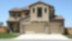 Extrerior view of a modern stone and concrete house after stucco coating