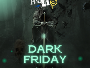🎙️ Seid bereit für das VERRÜCKTE Radio am Freitag, denn es ist Zeit für den "Dark Friday"! 🌌🎶
