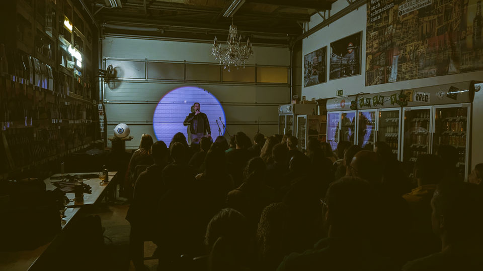 Oleg White at Comedy in Your Eye English Speaking Live Stand Up Comedy at BrauArt Dusseldorf