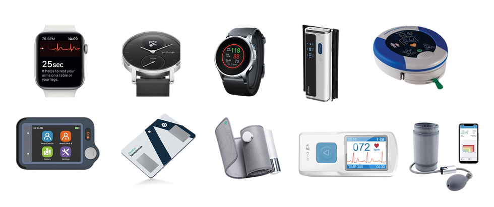 Images of different heart tech devices