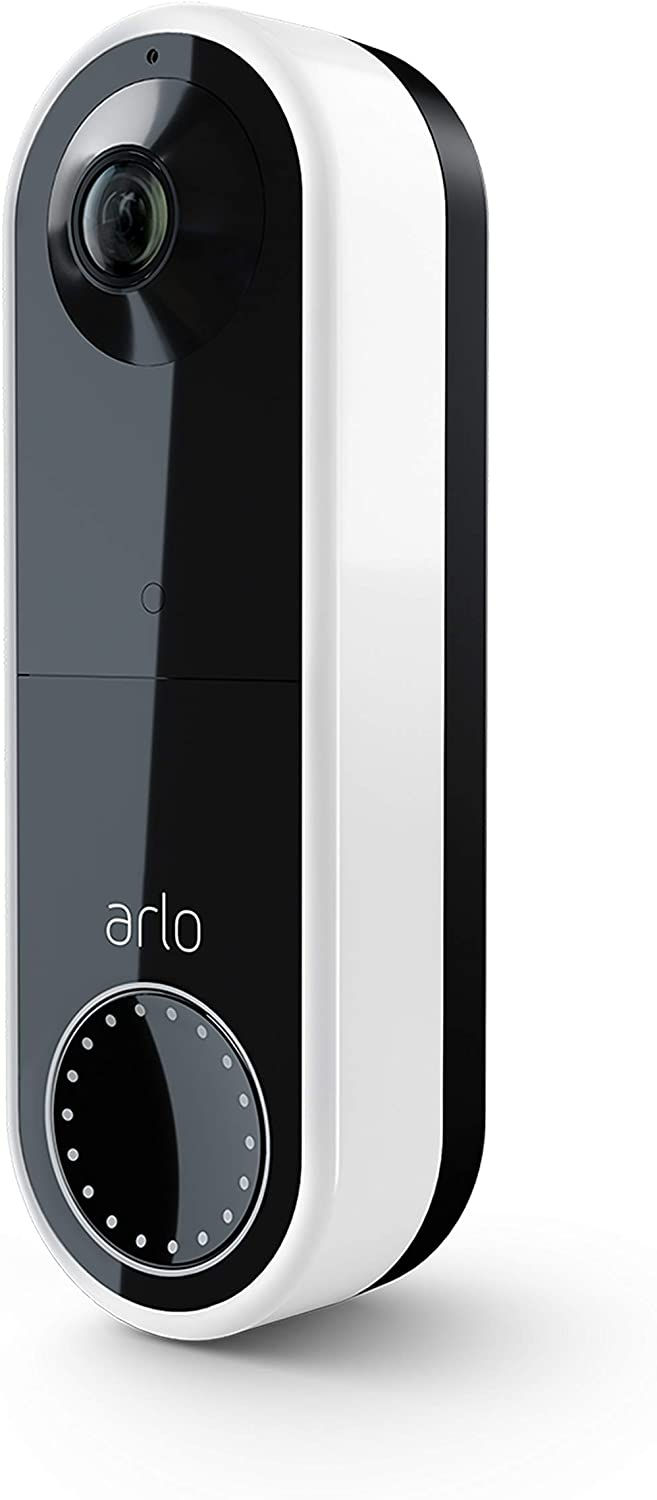 Arlo Video Doorbell Wire-Free - HD Video, 180° View, Night Vision