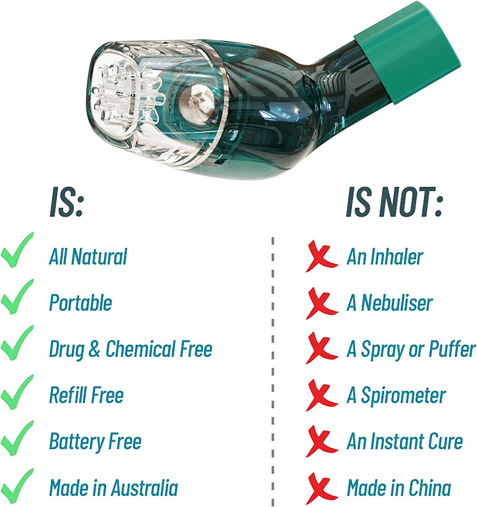 Thumbnail: AirPhysio Natural Breathing Lung Expansion & Mucus Phlegm Removal Device