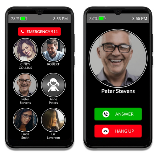 Senior Cell Phone Photo Dialling Cell Phone GPS Tracking USA Only HelloEd