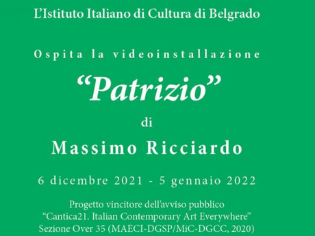 “Patrizio”: a Belgrado l’IIC presenta la videoinstallazione di Massimo Ricciardo