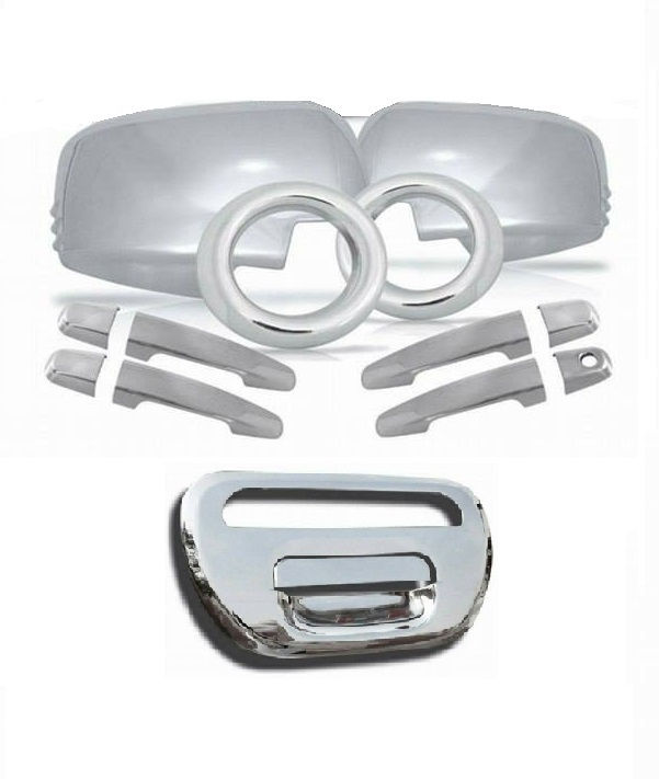 Kit Aplique Cromado Maçaneta Retrovisor Traseira Milha L200 Triton 2012 à 2013